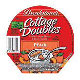 Breakstone's&nbsp;Cottage Cheese & Topping&nbsp;Cottage Doubles Peach Lowfat Full-Size Picture